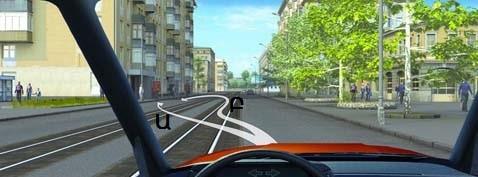 سوال 65: آیا ورود راننده اتوبوس به تقاطع در وضعیت مزبور مجاز است؟