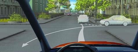 سوال 95: آیا در این حالت مجبور به رعایت حق تقدم راننده خودرویی هستیم که از الین مقابل نزدیک می شود؟