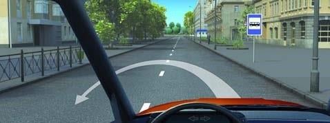 Question 126: Reversing in the marked area is