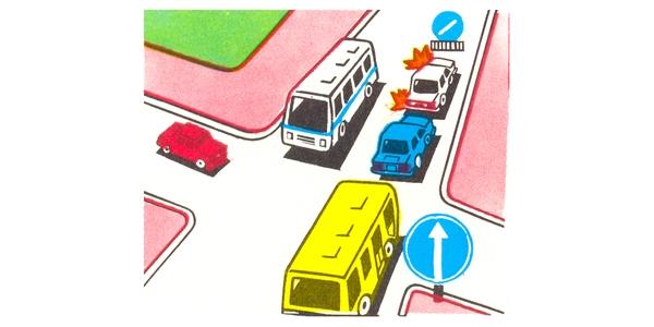 سوال 11: از کدام .در جاده دو طرفه دارای سه خط عبور الزم است که شما گردش به چپ انجام دهید خط عبور اقدام به این گردش خواهید کرد؟