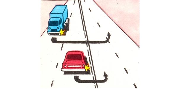 سوال 17: راننده کدام وسیله نقلیه باید حق تقدم طرف مقابل را رعایت کند؟
