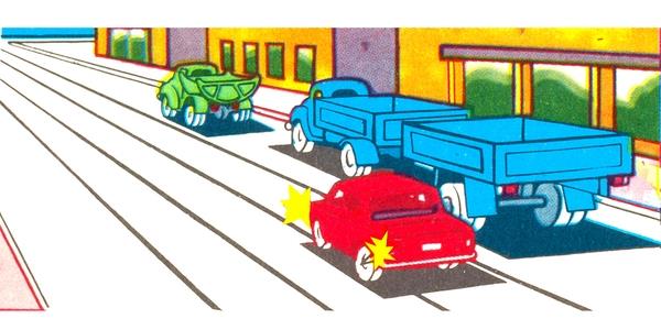 سوال 23: آیا راننده اتوبوسی که در مسیر مستقیم به حرکت ادامه می دهد مجبور است حق تقدم کامیون را رعایت کند؟