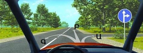 سوال 359: عالیم جاده ای قید شده نشانگر چه هستند؟ متری بعد از عالمت ،از سمت راست جاده باریک می شود که طول آن 300-150در فاصله .