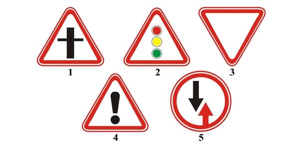 سوال 288: شکل است؟ Tکدامیک از عالیم نشانگر مسیر تردد در تقاطع