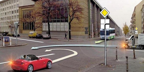 سوال 485: وسایل نقلیه به چه ترتیب از تقاطع عبور خواهند کرد؟