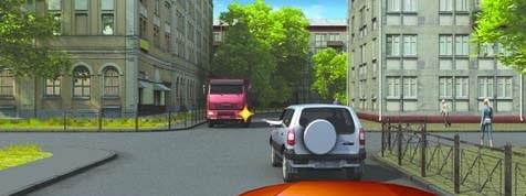 سوال 488: :در صورت ادامه تردد در مسیر مستقیم