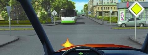 سوال 507: :در صورت تردد در مسیر مستقیم