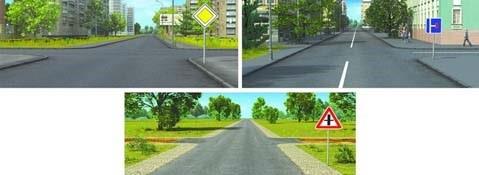 سوال 550: کدامیک از عالیم جاده ای عمل نمی کنند وقتی مضامین آنها در تضاد با مفهوم چراغ های راهنمایی هستند؟