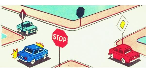 Question 474: The second to drive through the intersection: