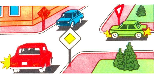 سوال 470: وسایل نقلیه به چه ترتیب از تقاطع عبور خواهند کرد؟