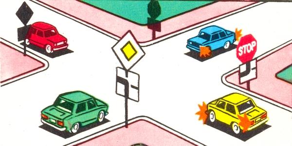 Вопрос 470: Водитель какого транспортного средства должен уступить дорогу?