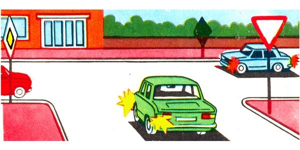 سوال 471: خودرو قرمز رنگ با چه ترتیبی از تقاطع عبور خواهد کرد؟