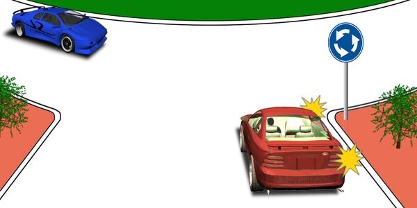 سوال 475: .ترتیب عبور از تقاطع را نشان دهید