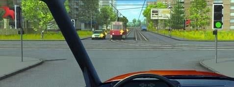 Question 559: The driver crossing the intersection straight