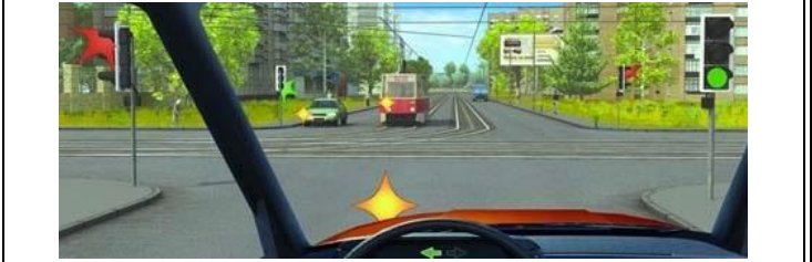 Question 564: You are about to make a left turn. Who do you have to give way?