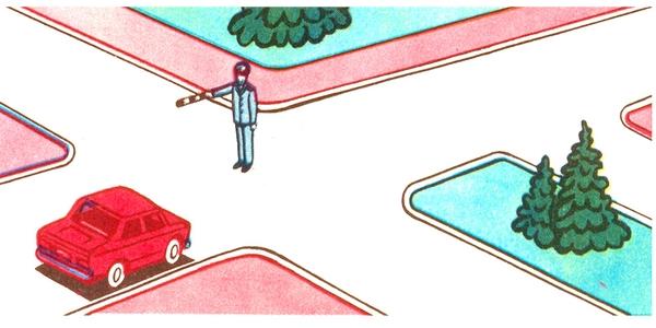 سوال 564: چنانچه دست راست مأمور کنترل به سمت جلو امتداد یابد ،تردد وسایل نقلیه غیرریلی رو به کدام سمت مجاز است؟