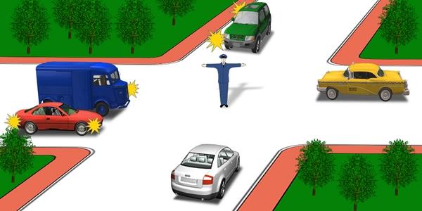 سوال 578: تردد در کدام جهت مجاز است؟