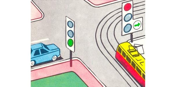 سوال 586: وسایل نقلیه به چه ترتیب از تقاطع عبور خواهند کرد؟