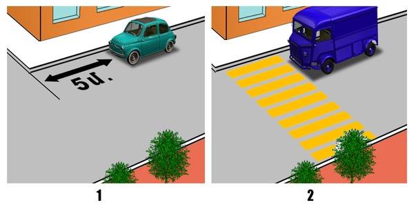 سوال 671: /reverseکدامیک از این خطوط خط کشی برای قید خطوط عبور ترافیک برگشت پذیر بکار می رود؟ traffic/