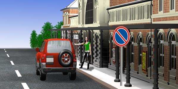 سوال 679: باید وسیله نقلیه »تردد بدون ایستادن ممنوع است«یا »خط ایست«در چه فاصله ای از عالمت برای رعایت حق تقدم قطاری که نزدیک می شود بایستد؟