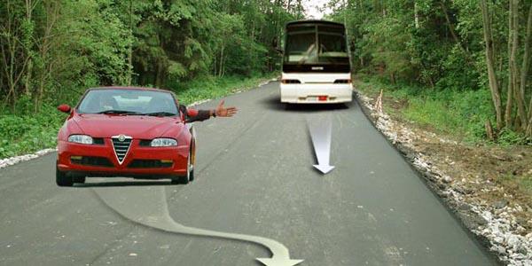 السؤال 921: :إعطاء إشارة بمؤشر ضوئي عند المناورة في مواقف السيارات أو في محطات الوقود