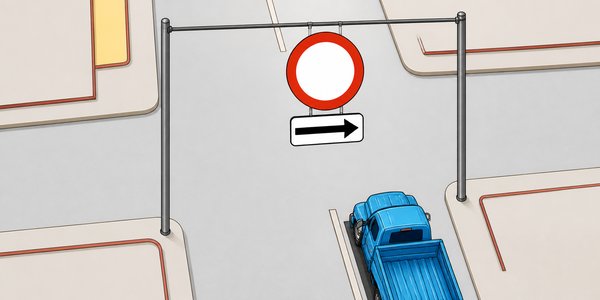 سوال 73: تردد در کدام مسیر ممنوع است؟