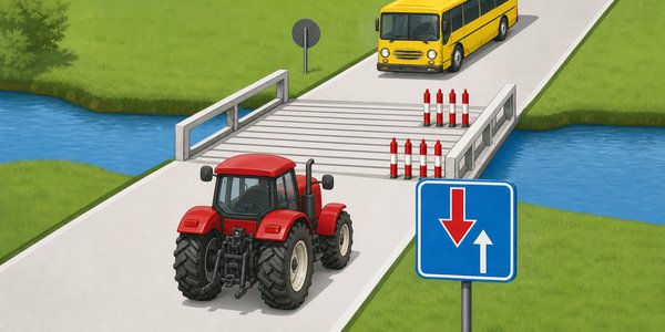 سوال 79: راننده کدام وسیله نقلیه باید حق تقدم را رعایت کند؟
