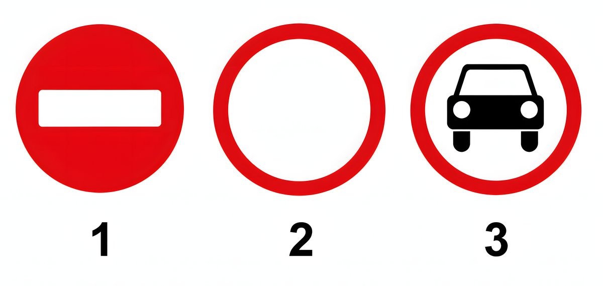 Question 1069: Which of these signs does not apply to public transit vehicles?