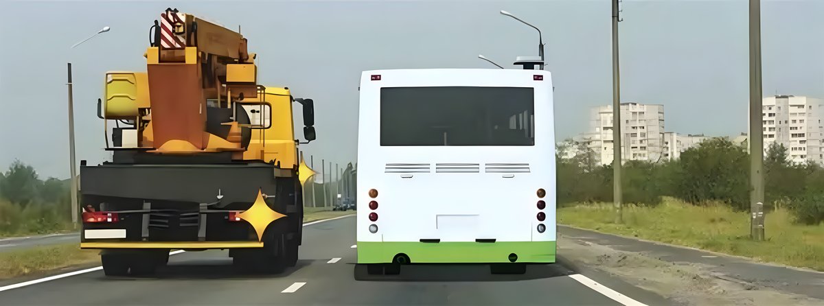 سوال 2467: آیا راننده اتوبوس مجبور است حق تقدم را به کامیون بدهد؟
